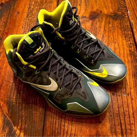 Nike Shoes Size Mens Nike Lebron 11 Dunkman Flywire 213 Gray